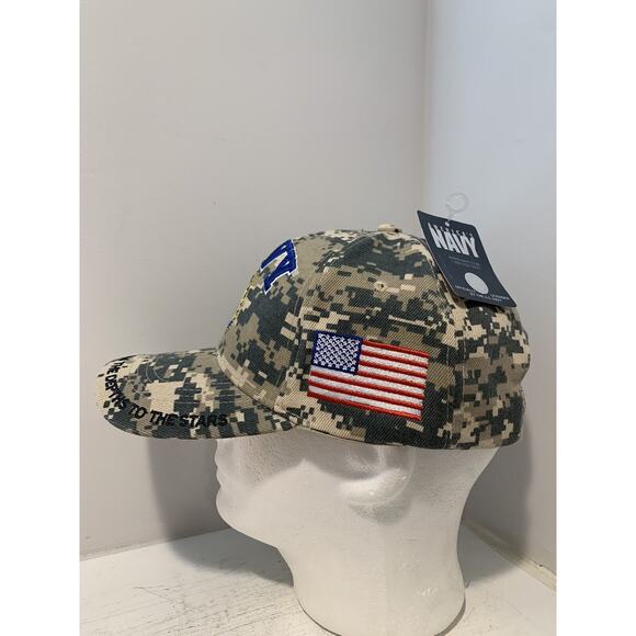 United States Navy Hat USN Digital Camo Cap Camouflage Depths To Stars CSI NWT - Picture 4 of 12